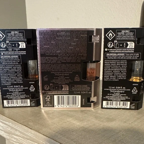 Multiple Sample- Yves Saint Laurent Skincare Trio - Black, Gold, White - Picture 2 of 2